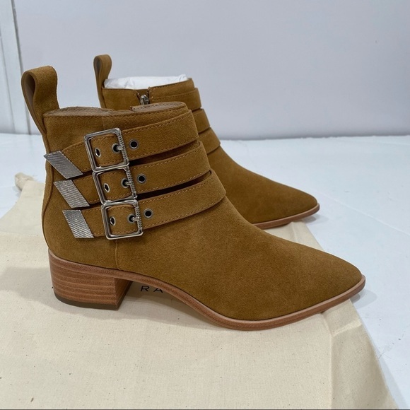 NWT Loeffler Randall Nash Suede Ankle Boots Size 6 - Picture 11 of 14
